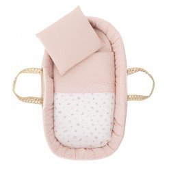 COUFFIN MATELASSE UNE CALMA ROSE 39x80x25 CM