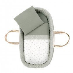 CESTONE PALMA FODERATO UNE CALMA VERDE 39x80x25 CM
