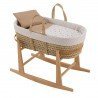 CESTONE PALMA FODERATO+PORTA N SENDA BEIGE/NATURAL 39x80x61 CM