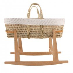 CESTONE PALMA FODERATO+PORTA N SENDA BEIGE/NATURAL 39x80x61 CM