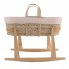 QUILTED BASKET+W.STAND.NATURAL TENDER BLUSH 39x80x61 CM