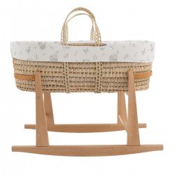 COUFFIN MATELASSE+P.BERCEAU NA GLOBE ECRU/NATURAL 39x80x61 CM
