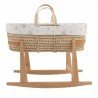 COUFFIN MATELASSE+P.BERCEAU NA GLOBE ECRU/NATURAL 39x80x61 CM