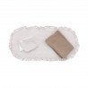 PACK COLCHA CAPAZO CANDELA CRUDO 35x75x1 CM