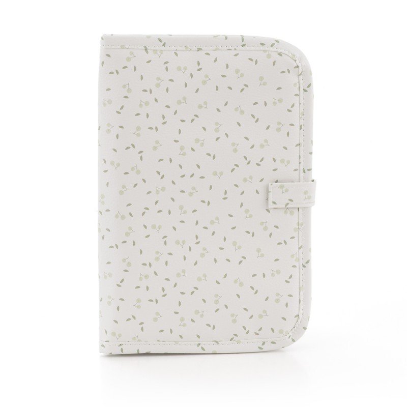 PROTÈGE-CARNET DE SANTÉ CHERRY VERT EAU 3x19x27 CM
