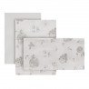 COMPLETO LETTINO 3 PZ 60x120x1 CM GLOBE CRUDO