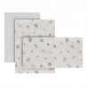 JEU 3 PCS.PARURE DE LIT 70x140x1 CM CALMA VERT
