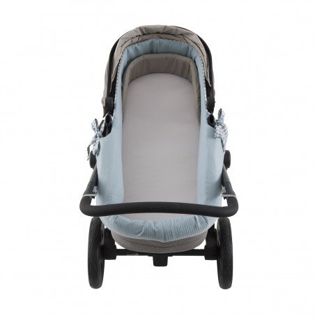 REV.INNER COVER CARRYCOT ZIP VICKY BLUE 35x75x35 CM