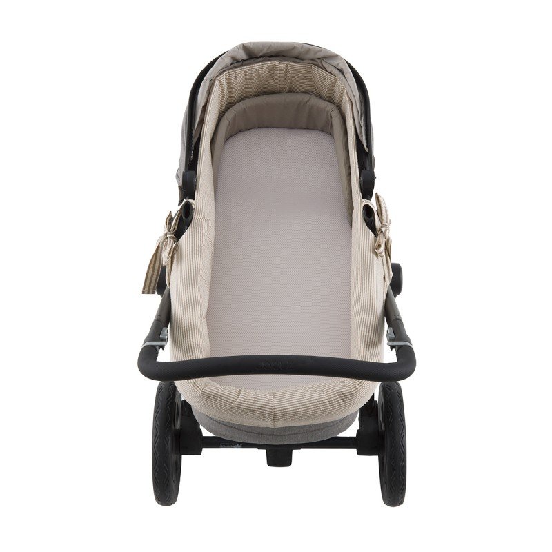 HOUSSE POUR NACELLE ZIP REV. DERBY BEIGE 35x75x35 CM