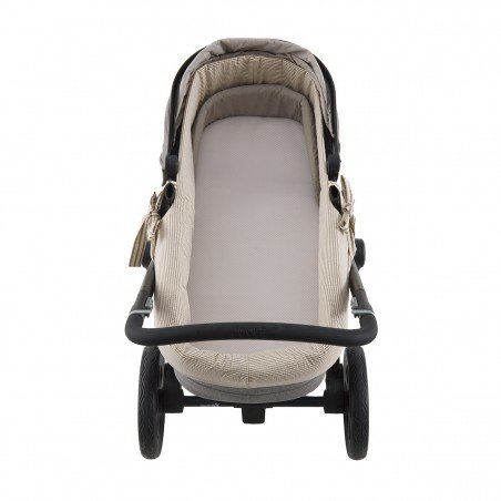 HOUSSE POUR NACELLE ZIP REV. DERBY BEIGE 35x75x35 CM