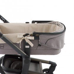 HOUSSE POUR NACELLE ZIP REV. DERBY BEIGE 35x75x35 CM