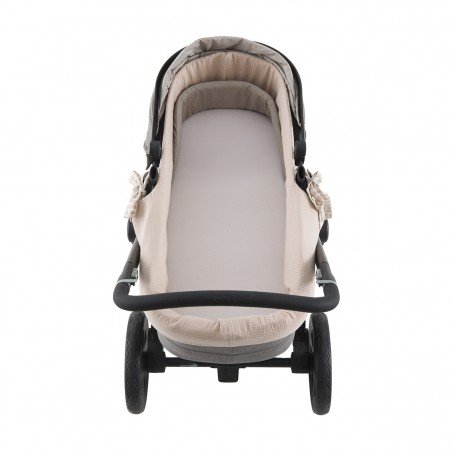 FODERA PER NAVICELLA ZIP REV. VICKY BEIGE 35x75x35 CM