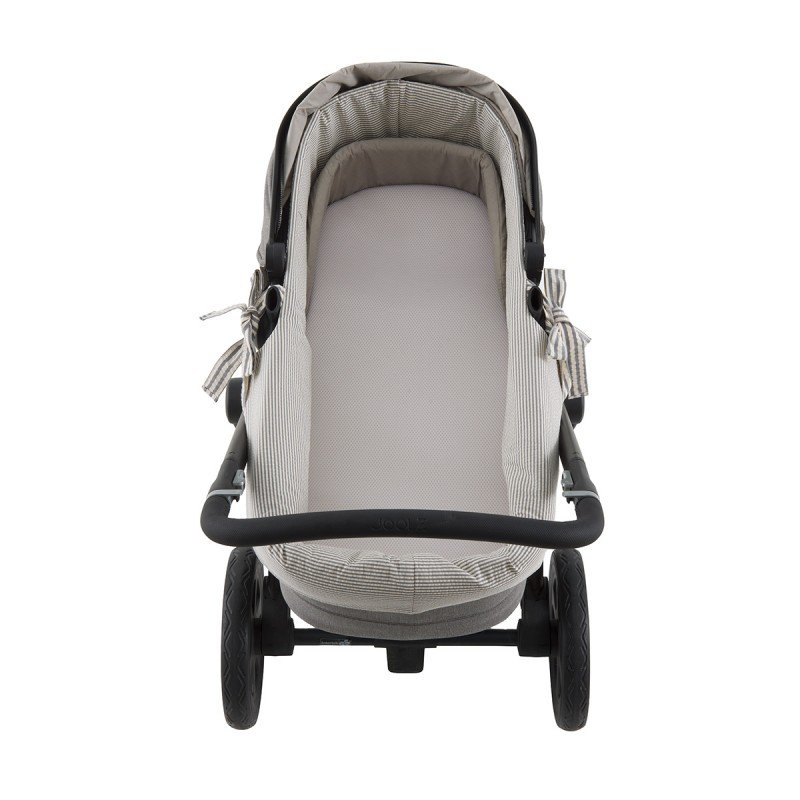 HOUSSE POUR NACELLE ZIP REV. DERBY GRIS 35x75x35 CM