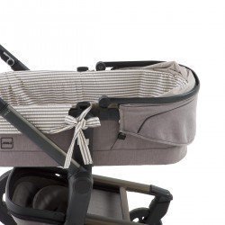 GARNITURA CAPAZO CREMALL.REV. DERBY GRIS 35x75x35 CM