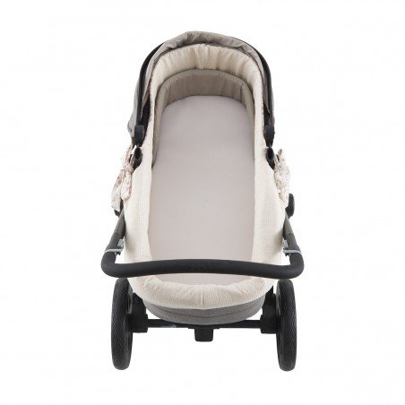 GARNITURA CAPAZO CREMALL.REV. NATURALE ROSA 35x75x35 CM