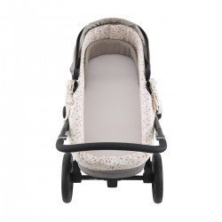HOUSSE POUR NACELLE ZIP REV. NATURALE ROSE 35x75x35 CM