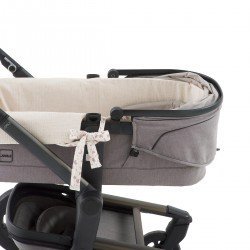 GARNITURA CAPAZO CREMALL.REV. NATURALE ROSA 35x75x35 CM