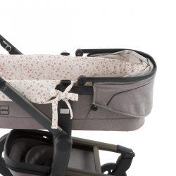 HOUSSE POUR NACELLE ZIP REV. NATURALE ROSE 35x75x35 CM