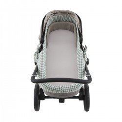 REV.INNER COVER CARRYCOT ZIP VICKY GREEN 35x75x35 CM