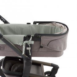 REV.INNER COVER CARRYCOT ZIP VICKY GREEN 35x75x35 CM