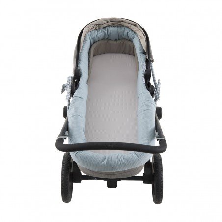 GARNITURA CAPAZO REVERSIBLE VICKY AZUL 35x75x35 CM