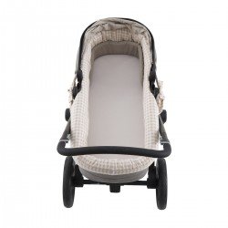 FODERA PER NAVICELLA REVERS. VICKY BEIGE 35x75x35 CM