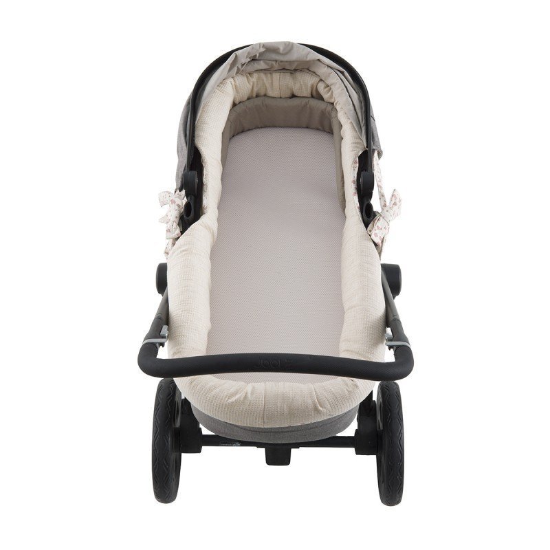 REVERS.INNER COVER CARRYCOT NATURALE PINK 35x75x35 CM