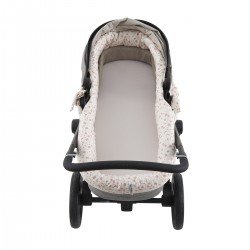 REVERS.INNER COVER CARRYCOT NATURALE PINK 35x75x35 CM