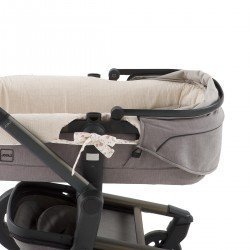 REVERS.INNER COVER CARRYCOT NATURALE PINK 35x75x35 CM