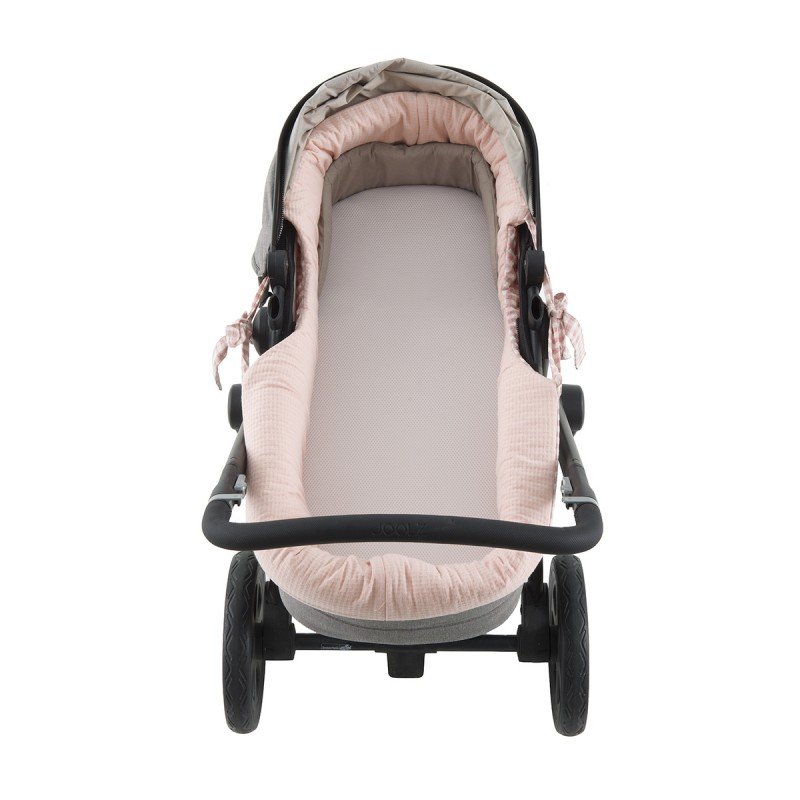 GARNITURA CAPAZO REVERSIBLE VICKY ROSA 35x75x35 CM