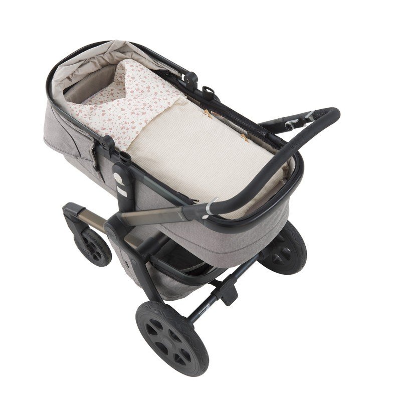 BABY FOTTMUFF FOR PRAM NO HOOD NATURALE PINK 33x70x5 CM
