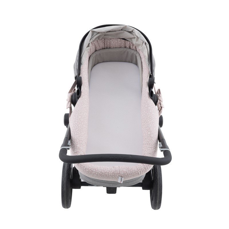 GARNITURA CAPAZO REVERSIBLE RUSTIC ROSA 35x75x35 CM