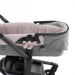GARNITURA CAPAZO REVERSIBLE RUSTIC ROSA 35x75x35 CM