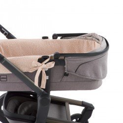 HOUSSE POUR NACELLE ZIP REV. RUSTIC BEIGE 35x75x35 CM