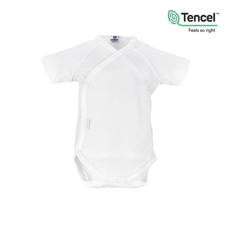 BODY SHORT SLEEVE CROSSED I. TENCEL WHITE