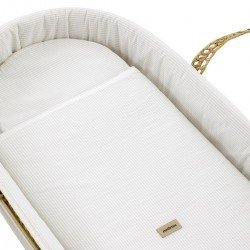 CESTONE PALMA FODERATO UNE REGENT CREMA 39x80x25 CM