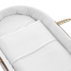 QUILTED BASKET UNE UNIC ECRU 39x80x25 CM