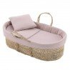 CESTONE PALMA FODERATO UNE UNIC ROSA 39x80x25 CM