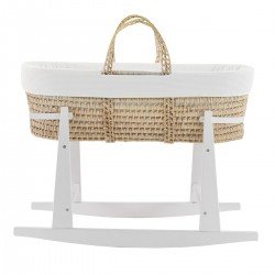 COUFFIN MATELASSE+P.BERCEAU BL REGENT CREMA/BLANC 39x80x61 CM