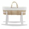 COUFFIN MATELASSE+P.BERCEAU BL REGENT CREMA/BLANC 39x80x61 CM