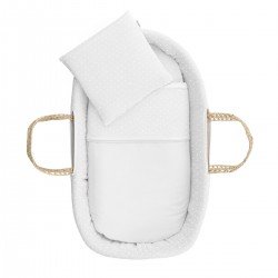 CESTONE PALMA FODERATO+PORTA B UNIC CRUDO/BIANCO 39x80x61 CM