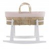 CESTONE PALMA FODERATO+PORTA B UNIC ROSA/BIANCO 39x80x61 CM