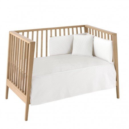 JGO 2 PCS.COLCHA I-V. CUNA 60 REGENT CREMA 60x120x3 CM
