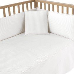 SET 2 PCS.BEDSPREAD W/S COT 60 REGENT CREAM 60x120x3 CM