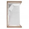 JGO 2 PCS.COLCHA I-V. CUNA 60 UNIC CRUDO 60x120x3 CM