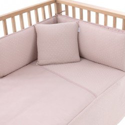 JGO 2 PCS.COLCHA I-V. CUNA 60 UNIC ROSA 60x120x3 CM