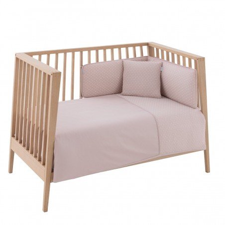 SET 2 PCS. QUILT COVER COT 60 UNIC PINK 100x140x3 CM
