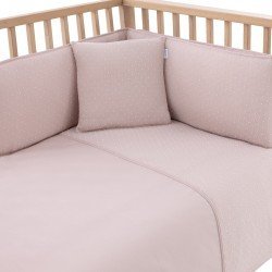 JGO 2 PCS.F.NORDICA CUNA 60 UNIC ROSA 100x140x3 CM