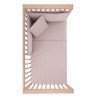 JGO 2 PCS.F.NORDICA CUNA 60 UNIC ROSA 100x140x3 CM