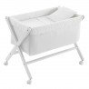 MINICUNA TIJERA MADERA UNIC CRUDO/BCO 55x87x74 CM